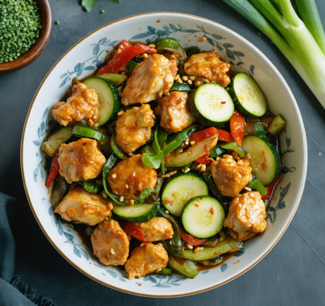 Low Carb Chicken Zucchini Stir Fry