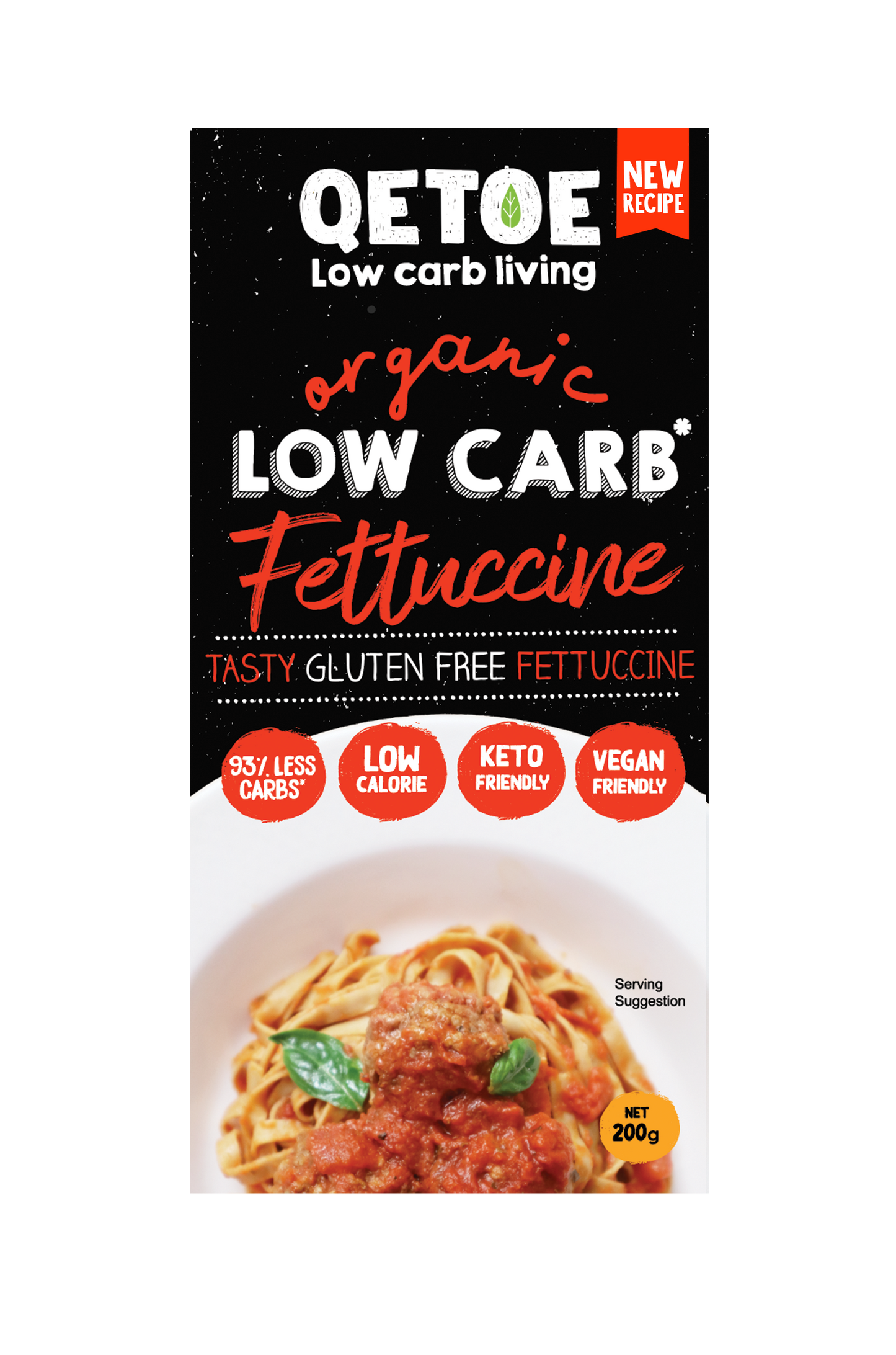 Qetoe Low Carb Fettucine 200g - Single pack